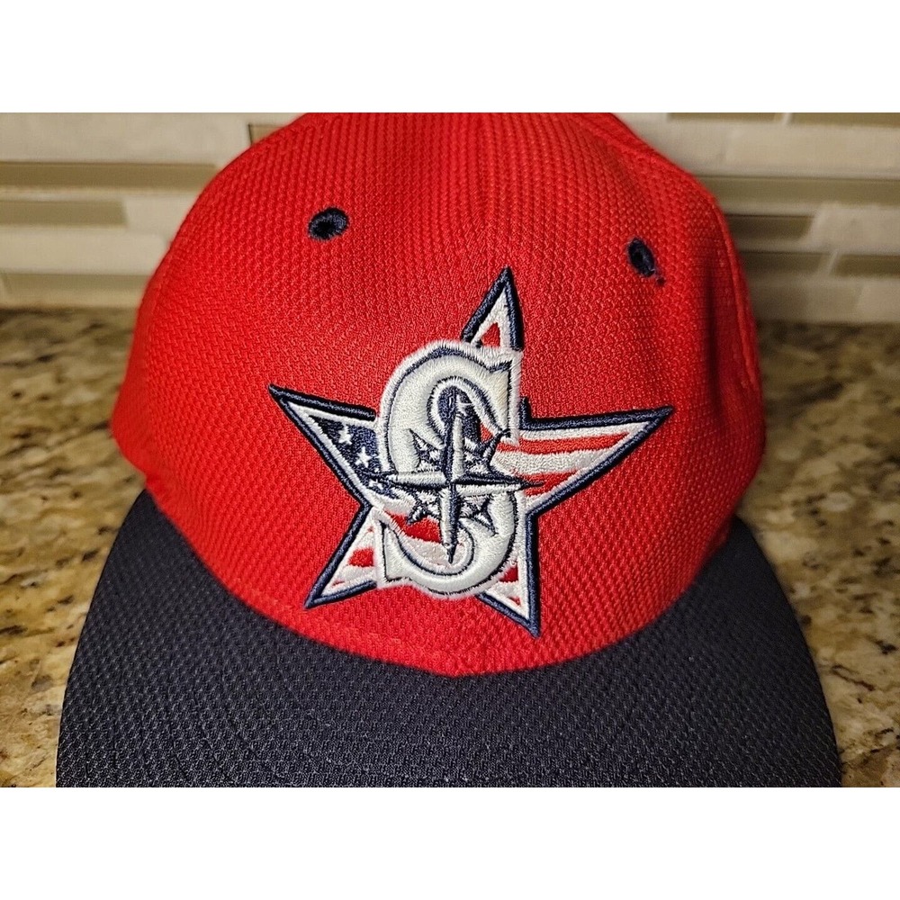 Seattle Mariners Hat 59FIFTY Baseball Cap Fitted size 7 New Era Red Logo MLB - Picture 11 of 11